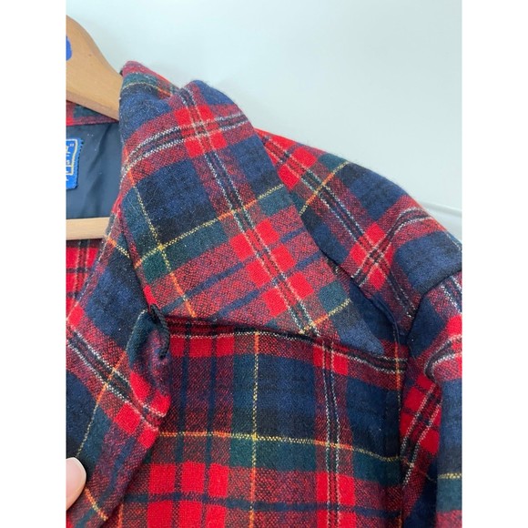 Vintage 1960s/1970s Authentic Pendleton Wool Plaid Button Down - Picture 6 of 7